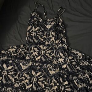 Elegant Black and Cream Women's Dress